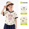 Camiseta de Manga Corta de Verano para Niñas Dudu, Nuevo Conjunto Dulce de Verano para Niñas, Ropa Infantil de Moda