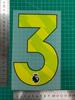 25-26 Premier League Verde Número Suelto Colección Ropa Infantil A+ Número de Jersey Letra Número de Transferencia Térmica Pegatina de Transferencia Térmica Jersey