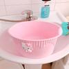 Bacia de Lavar Infantil para Bebê Bacia de Plástico Doméstica para Meninas Bacia de Tamanho Pequeno para Uso Privado Espessada e Durável Dormitório