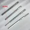 17 de ancho 1.0 de grosor Guía bidireccional Accesorios para herrajes de cajón Blanco Mini corredera de bolas de acero