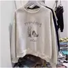 Diseño Americano Nicho Grueso mm Cuello Redondo Sudadera Mujer Otoño e Invierno Nuevo Cubre Vientre Talla Grande Terciopelo Top Chaqueta