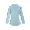 Suéter de Punto con Cuello Medio Alto y Manga Tres Cuartos Estilo Puro Deseo, Nuevo Otoño e Invierno Moda Versátil Ajustado Top Interior para Mujer
