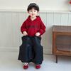 Conjunto de Sudadera Nuevo para Niños 2026, Atuendo Elegante de Primavera y Otoño para Niños, Ropa de Otoño de Moda, Conjunto de Tres Piezas de Chaqueta de Cuero y Chaleco para Niños