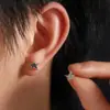 Pendientes de botón de estrella de cinco puntas irregulares con pedrería para hombre, Accesorios de pendientes versátiles de moda de nicho para mujer, Accesorios de lujo ligero con sensación de alta gama