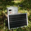 Gerador de Manivela 220V 150W Painel Solar Portátil Alimentação de Emergência para Viagem ao Ar Livre Acampamento