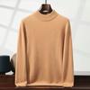 Invierno Nuevo Doble Capa Engrosado Cuello Redondo Suéter de Cachemir para Hombre Color Sólido Suéter Interior Casual Suéter Básico para Hombre