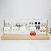 Exhibidor de Aretes de Madera Maciza Exhibidor para Joyería Tienda de Joyería Soporte para Aretes Soporte para Aretes Soporte para Aretes Almacenamiento de Cartón para Aretes Soporte para Exhibición en Vivo