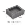 Tanque de aceite de grafito de alta pureza y alta densidad, abrasivo de grafito resistente a altas temperaturas, herramientas para el procesamiento de joyas, moldes de joyería DIY.
