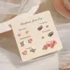 Novos Brincos Bio-Cerâmicos Antialérgicos 2026 com Pinos de Cerâmica, Não é Necessário Remover ao Dormir, Brincos Cor de Café para Mulheres, Elegantes Acessórios de Orelha Atacado