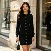 Elegante Traje de Oficina con Cintura Ajustable para Mujer 2026 Nueva Moda Top con Cintura de Cordón y Hebilla Dorada para Joyas Combinado con una Falda