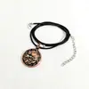 Collar Colgante Popular Europeo y Americano de Cabeza de Caballo de la Suerte, Personalizado Hueco Doble Capa Espejo Año del Caballo Zodiacal Joyería al por Mayor