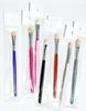 Palo de cepillo de ébano tubo de aluminio cepillo para sombra de ojos maquillaje de belleza pincel de maquillaje elección multicolor embalaje independiente