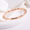Pulsera de acero de titanio personalidad simple bambú pulsera de acero inoxidable niñas alto sentido no se decolora pulsera Joker venta al por mayor