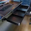 Soporte de Brazo para Tablero de Extensión de Escritorio, Soporte para Reposabrazos, Tablero de Extensión para Habitación de E-sports, Bandeja Plegable para Teclado, Soporte de Brazo Plegable sin Perforación