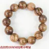 Pulsera de madera de agar de Vietnam al por mayor de fábrica, pulsera de cuentas de Buda de madera de hundimiento de arena blanca, joyería para parejas para hombres y mujeres, regalo, textura natural