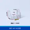 Piezas de Instalación de Barandilla Conexión de Escalera Sujetadores Paquete de Dos Paquete de Tres Asiento de Fijación de Tarjeta Clip en U de Acero Zincado Pieza de Fijación Soporte de Tubo Cuadrado