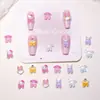 Sanrio Kt Cat Desenho Animado Japonês Acessórios para Nail Art Resina Peças Pequenas Brincos DIY Presilhas de Cabelo Acessórios de Decoração de Unhas Vestíveis