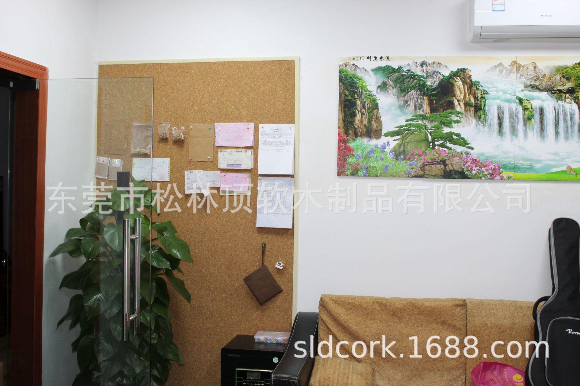 大碎花软木卷材效果