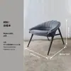 Sofá individual para proyecto hotelero personalizado transfronterizo, Sillón individual de ocio de madera maciza de fresno blanco de algodón con forma