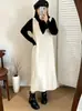Vestido tipo chaleco de punto holgado para mujer de talla grande, vestido tipo tank para mujer, vestido de punto holgado para otoño e invierno 2026 para mujeres de talla grande