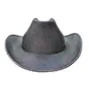 Sombrero Vaquero con Hebilla de Cuerda con Brillo Amarillo Sombrero Vaquero Occidental Sombrero Vaquero con Polvo de Brillo Dorado Sombrero Vaquero de Brillo Compuesto para Halloween