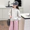 Sudaderas de Terciopelo para Niñas, Otoño e Invierno, Tallas Mediana y Grande, Tops Cálidos de Cuello Semi Alto para Niños, Camisetas Interiores para Niños, Camisetas para Estudiantes de Secundaria, Trbottomy