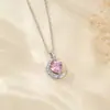 Joyería de Moda Femenina Más Vendida Transfronteriza Accesorios Personalizados de Piedra de Nacimiento del Amor Collar con Colgante de Luna de Circonita Brillante