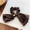Lazo de Terciopelo Francés Retro para el Cabello Otoño e Invierno Elegante Goma para el Cabello Diadema Accesorios Versátiles para el Cabello Tocado para Mujeres