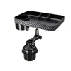 Bandeja de Mesa con Portavasos para Coche al por Mayor de Fábrica, Bandeja Giratoria para Coche con Portavasos, Tablero de Almacenamiento de Bandeja de Comedor para Coche