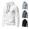 Sudadera Casual Jacquard de Manga Larga con Capucha para Hombre, Talla Europea de Comercio Exterior 2024, Tela de Algodón Acolchado a Cuadros, Amazon