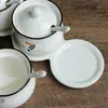 Juego Creativo de Tarros de Cerámica para Condimentos Caja de Tarros para Condimentos Estilo Coreano Botella Tarro para Sal Juego de Tres Piezas Tarro de Almacenamiento para Artículos de Cocina