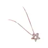 Colar de Estrela Tridimensional, Luxo Leve, Nicho, Alto Padrão, Estilo Simples, Corrente para Clavícula, Exquisito e Elegante, Colar Versátil para o Dia a Dia