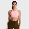 Nuevo Sujetador Deportivo de Rayas Verticales 2.0 de Cuello Alto Alta Resistencia Absorción de Impactos Push-Up Fitness Yoga Bra Daw057