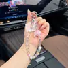 Nueva Cadena para Teléfono Móvil de Bola de Flor con Cuentas de Cristal, Correa de Muñeca de Alta Gama con Cuentas, Llavero, Colgador para Bolsos, Cadena Doble Propósito Anti-Pérdida