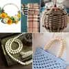 Contas de Madeira Maciça com Furo Grande Personalizadas Contas Soltas Acessórios para Pulseiras de Miçangas Feitas à Mão DIY Materiais de Contas Redondas de Madeira de Bordo