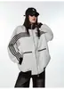 Sudadera Deportiva con Rayas para Hombre, Diseño de Moda High Street, Cárdigan Casual con Cremallera y Cuello Alto, Artículo Popular de Comercio Exterior