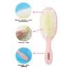 Peine Ovalado Pintura Mate Color Puro Macarrón Bolsa de Aire Peine para Mujer Portátil Alta Resiliencia Cojín de Aire Peine Masajeador Peine Lindo para el Cabello
