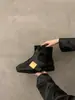 Botines cuadrados de estilo británico para mujer, nuevos botines de primavera y otoño 2024, botines ajustados de invierno, botines de tobillo estilo coreano