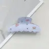 Novo Prendedor de Garra Listrado Colorido Fashionable High-End Presilha Yuanbao para Cabelo Grampo de Tubarão para Coque na Parte de Trás da Cabeça Acessórios de Cabelo para Mulheres