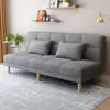 Sofá de couro à prova d'água e resistente a arranhões, dobrável e de dupla finalidade, adequado para apartamentos de aluguel, salas de estar, lojas, espaços pequenos, modelo popular online sofá-cama