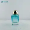 Botella de Spray de Prensa de Fondo Grueso de 50 ml al por Mayor, Botella de Vidrio Cuadrada para Perfume, Botella Rellenable de Viaje, Botella Vacía con Tapa Redonda de Bola