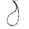Colar Original de Aventurina Roxa Barroca com Pérolas de Água Doce Joias de Luxo Acessíveis Joias de Nicho Versátil Elegante Corrente de Clavícula Retrô