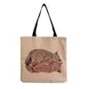Directo de fábrica estilo coreano bolso de hombro práctico de dibujos animados moda versátil bolsa de mano lindo gato estampado bolsa de compras