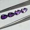 Amatista Natural Forma de Pera 1.5*2.5 2*3 3*4 3*5 4*6 5*7 6*8 mm Joyería Tallada con Piedras