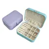 Caja de embalaje para joyería de cuero PU operada de fábrica, caja de joyería larga con botón a presión para uñas postizas, pendientes, collares y joyería, con impresión personalizada