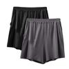 Pantalones cortos de verano para mujer, de modal, talla grande, con bolsillos, antiluz, de tres piezas, de cintura alta, informales, para el hogar, paquete de 2