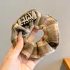 Scrunchie de Alta Qualidade Estilo Coreano para Mulheres, Elástico de Cabelo com Laço de Tecido da Moda, Acessório de Cabelo Corda para Coque Doce e Fofo