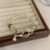 Pulseira de Lã Tecida à Mão Urso Sândalo Dopamina Feminina Doce Menina Coração Design Infantil Fofo Joia da Moda