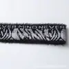 Venta al por mayor de fábrica En stock Banda elástica de felpa de 4 cm Banda elástica de pelo sintético de visón Banda elástica jacard con letras amigable para la piel
