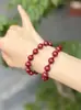 Pulseira Individual Cinnabar Roxo Areia Dourada Estilo Igual de Zhao Lusi e Xu Yan para Mulheres, Pulseira de Design de Nicho Jovem de Luxo
